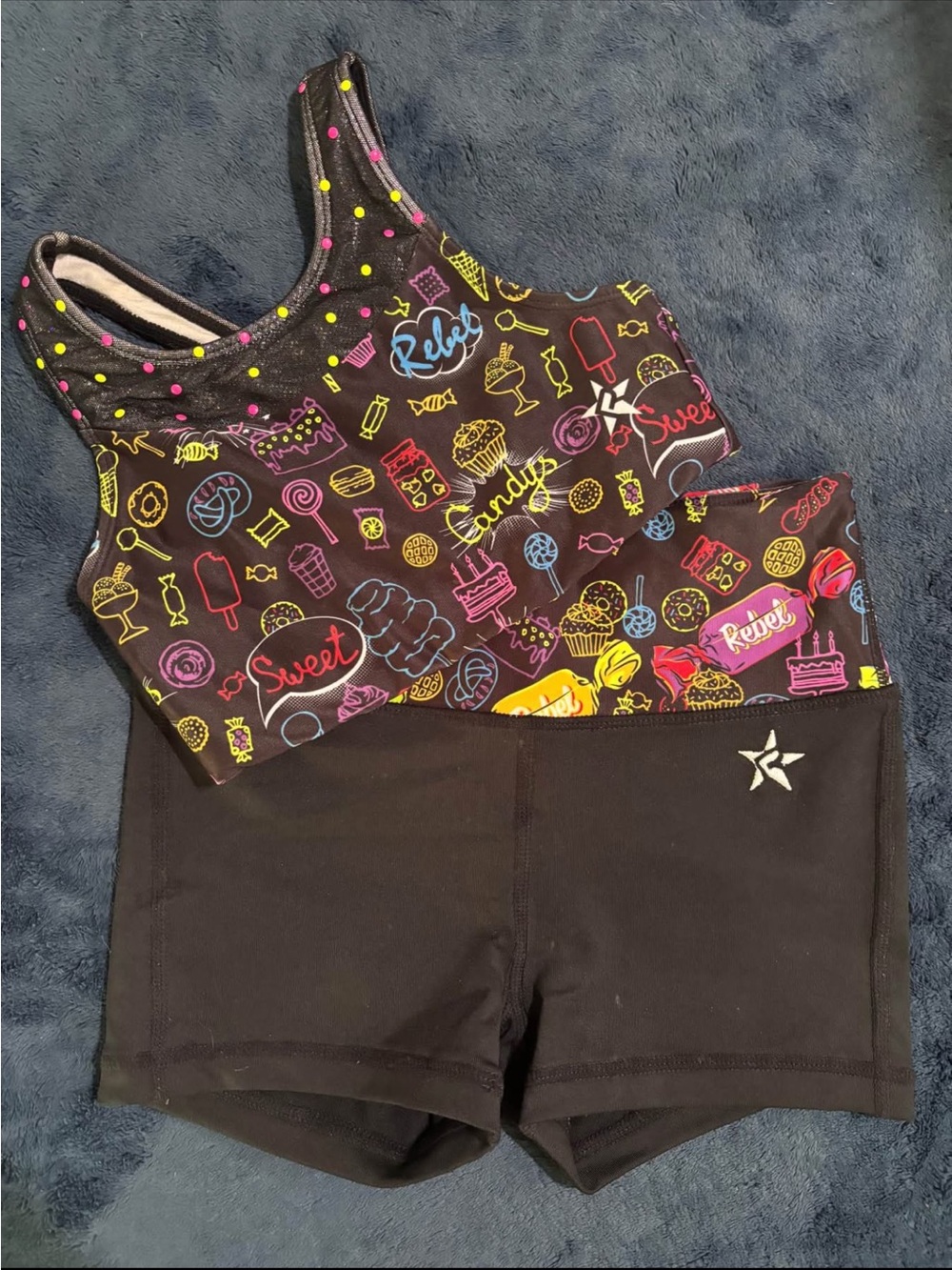 YM Shorts YS Bra Rebel Set